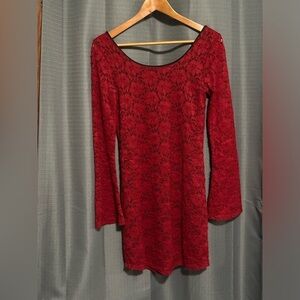 BKE Red Lace Dress